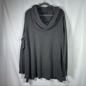 Maurices, Cowl neck Sweater, Size 4+. Grey. In good used condition!